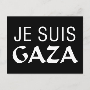 Je Suis Gaza Postcard