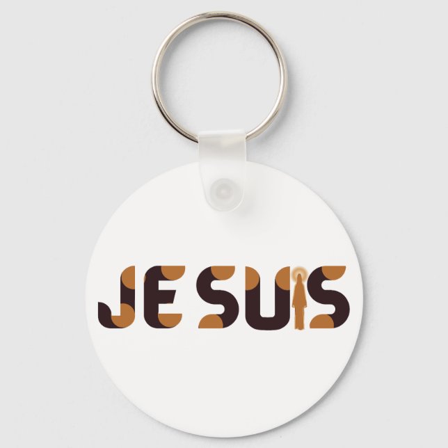 Je Suis - I am Jesus concept Key Ring (Front)