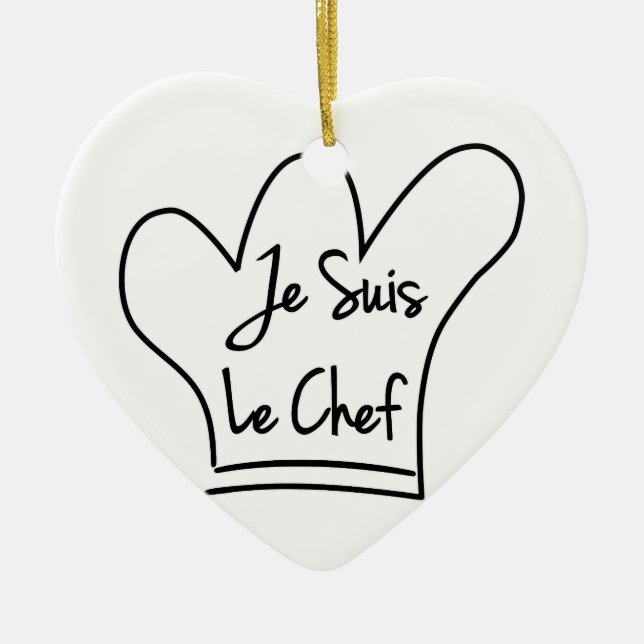 Je Suis Le Chef Ceramic Tree Decoration (Front)