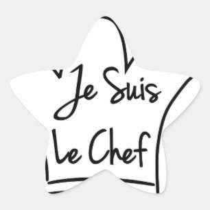 Je Suis Le Chef Star Sticker