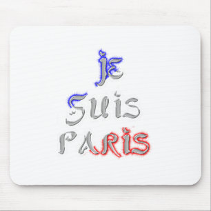 Je Suis Paris Art Print Mouse Mat