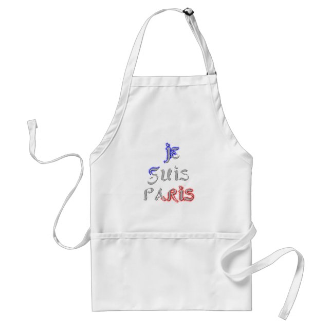 Je Suis Paris Art Print Standard Apron (Front)