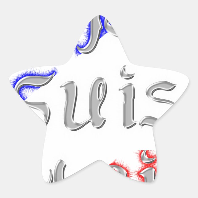 Je Suis Paris Art Print Star Sticker (Front)