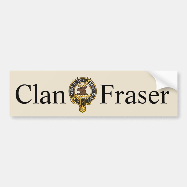 Je Suis Prest - Clan Fraser Crest Bumper Sticker (Front)