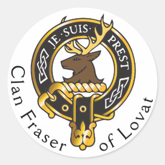 Je Suis Prest - Clan Fraser Crest Classic Round Sticker
