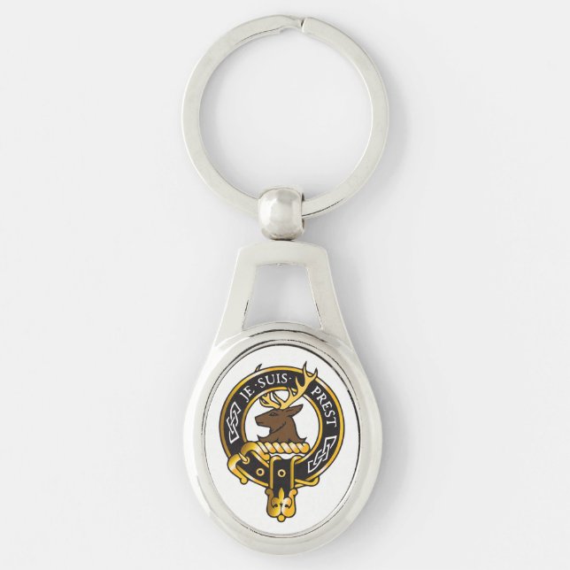 Je Suis Prest - Clan Fraser Crest Key Ring (Front)