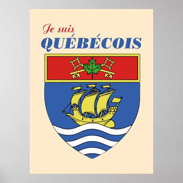 Je suis Quebecois Poster (Front)