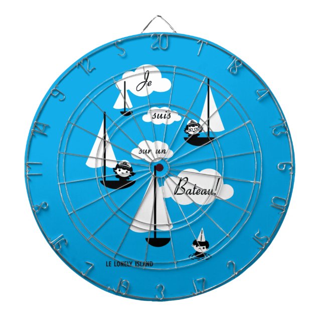 Je suis sur un Bateau! Dartboard (Front)