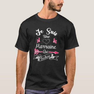 Je Suis Une Marraine Funny French T-Shirt