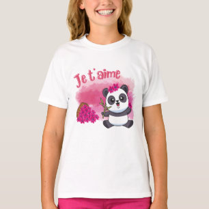 Je t’aime Little Panda T-Shirt