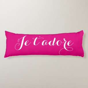 Je t'adore Je t'aime Body Pillow