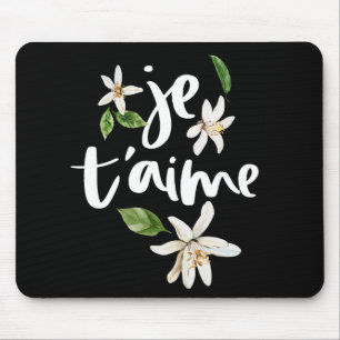 Je t'aim french sign mouse mat