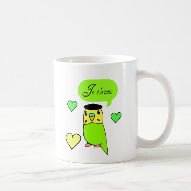 Je t'aime coffee mug (Right)