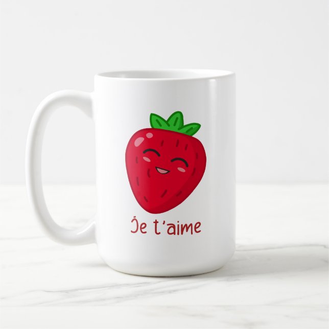 Je t'aime coffee mug (Left)