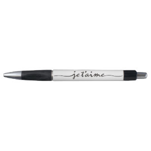 je t'aime - I love you in French - black