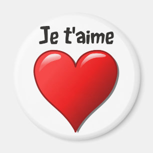 Je t'aime - I love you in French Magnet