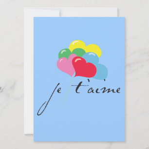 Je' taime (I love you) Invitation