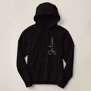 "Je t'aime" is French for "I love you" Elegant Hoodie