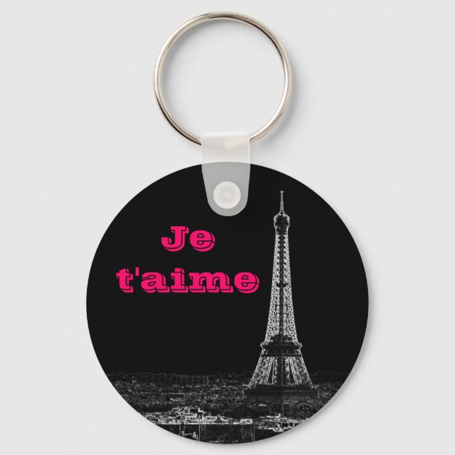 Je t'aime key ring (Front)