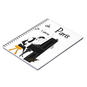 je t'aime Paris Notebook