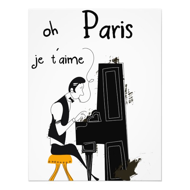 je t'aime Paris Photo Print (Front)