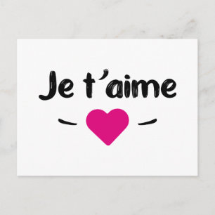 Je t'aime postcard