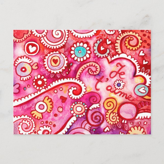 Je T'Aime Postcard (Front)