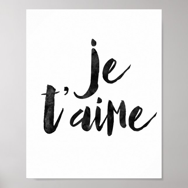 Je T'aime Poster (Front)