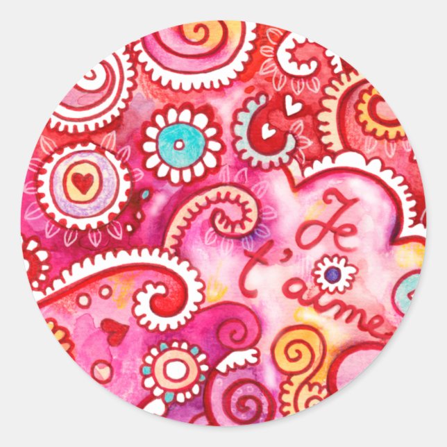 Je T'Aime Sticker (Front)