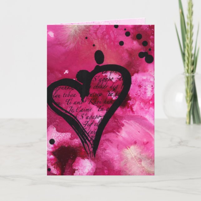 je t'aime valentine card (Front)