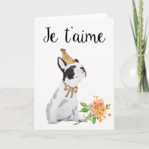 Je t'aime Valentine's Day Card