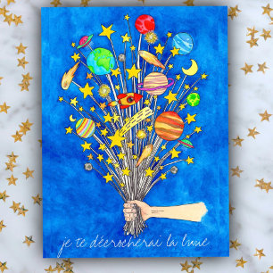 Je te décrocherai la lune postcard by Nicole Janes