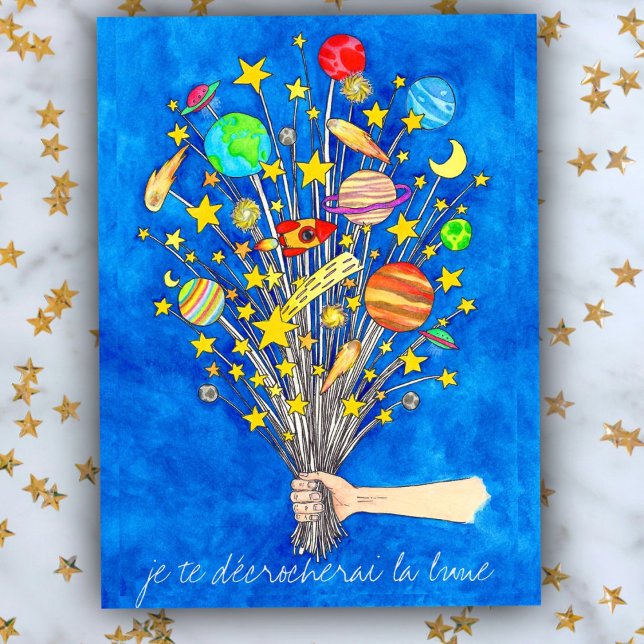 Je te décrocherai la lune postcard by Nicole Janes (Creator Uploaded)