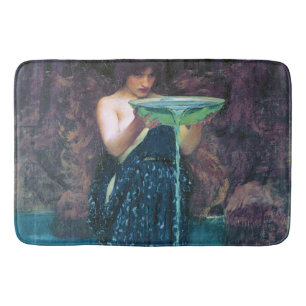 Jealous Circe, John William Waterhouse Bath Mat