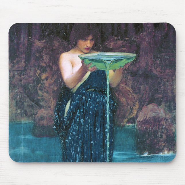 Jealous Circe, John William Waterhouse Mouse Mat (Front)