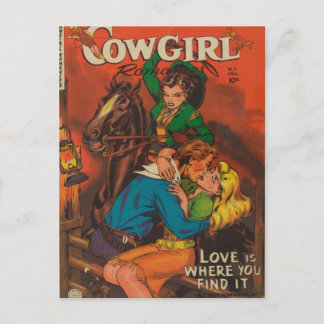 Jealous Cowgirl Postcard