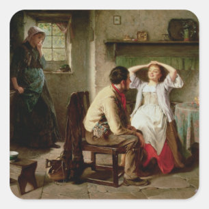 Jealousy and Flirtation Square Sticker