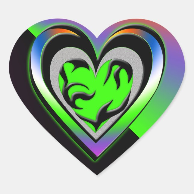 Jealousy Heart Sticker (Front)