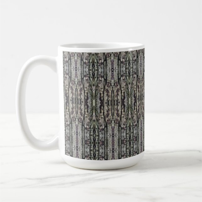 Jealousy Tree Bark Patterned Coffee Mug (Left)