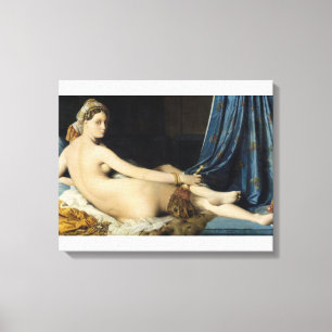 Jean-Auguste-Dominique Ingres -La Grande Odalisque Canvas Print