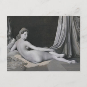Jean Auguste Dominique Ingres   Odalisque in Grisa Postcard