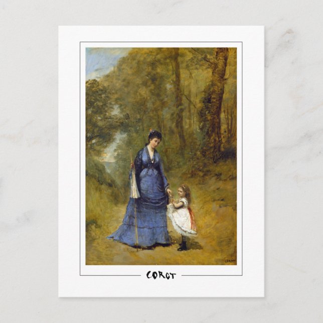Jean-Baptiste-Camille Corot #226 - Fine Art Pos… Postcard (Front)