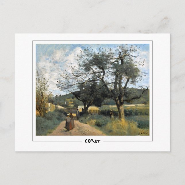 Jean-Baptiste-Camille Corot #56-2 - Fine Art Po… Postcard (Front)