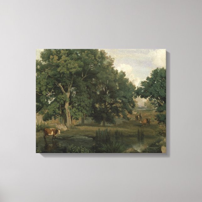 Jean-Baptiste-Camille Corot - Forest Canvas Print (Front)