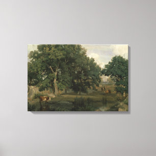 Jean-Baptiste-Camille Corot - Forest Canvas Print