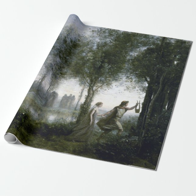 Jean-Baptiste-Camille Corot Orpheus Wrapping Paper (Unrolled)