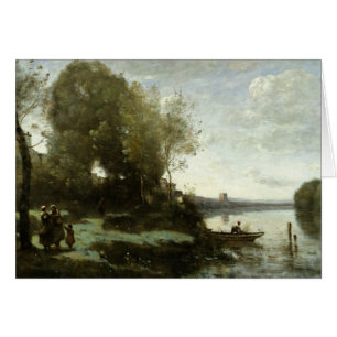 Jean-Baptiste-Camille Corot - River with a Distant