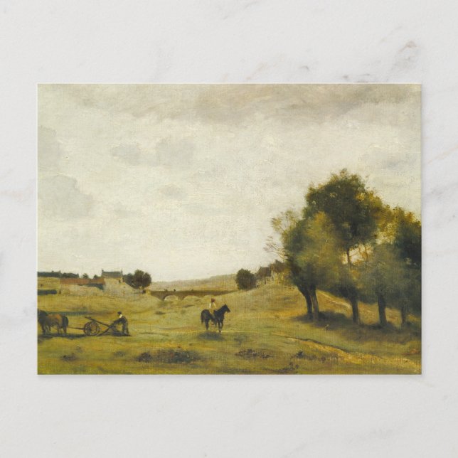Jean-Baptiste-Camille Corot - View near Epernon Postcard (Front)