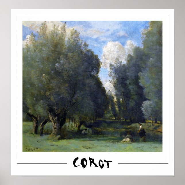 Jean-Baptiste-Camille Corot Zedign Art Poster #11- (Front)