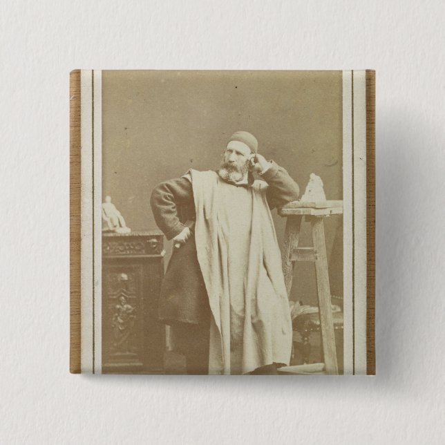 Jean-Baptiste Carpeaux 15 Cm Square Badge (Front)